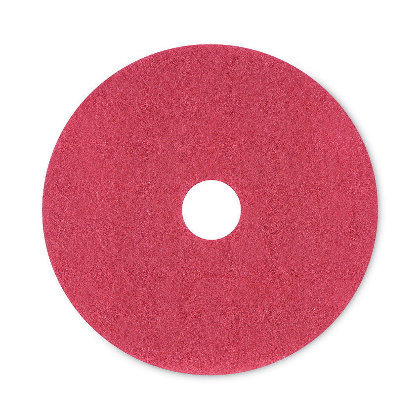 Boardwalk Buffing Floor Pads, 20" Diameter, Red, 5/Carton (BWK4020RED)