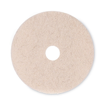 Boardwalk Natural Hog Hair Burnishing Floor Pads, 20" Diameter, Tan, 5/Carton (BWK4020NHE)
