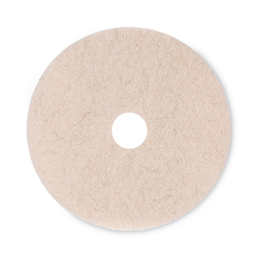 Boardwalk Natural Hog Hair Burnishing Floor Pads, 20" Diameter, Tan, 5/Carton (BWK4020NHE)
