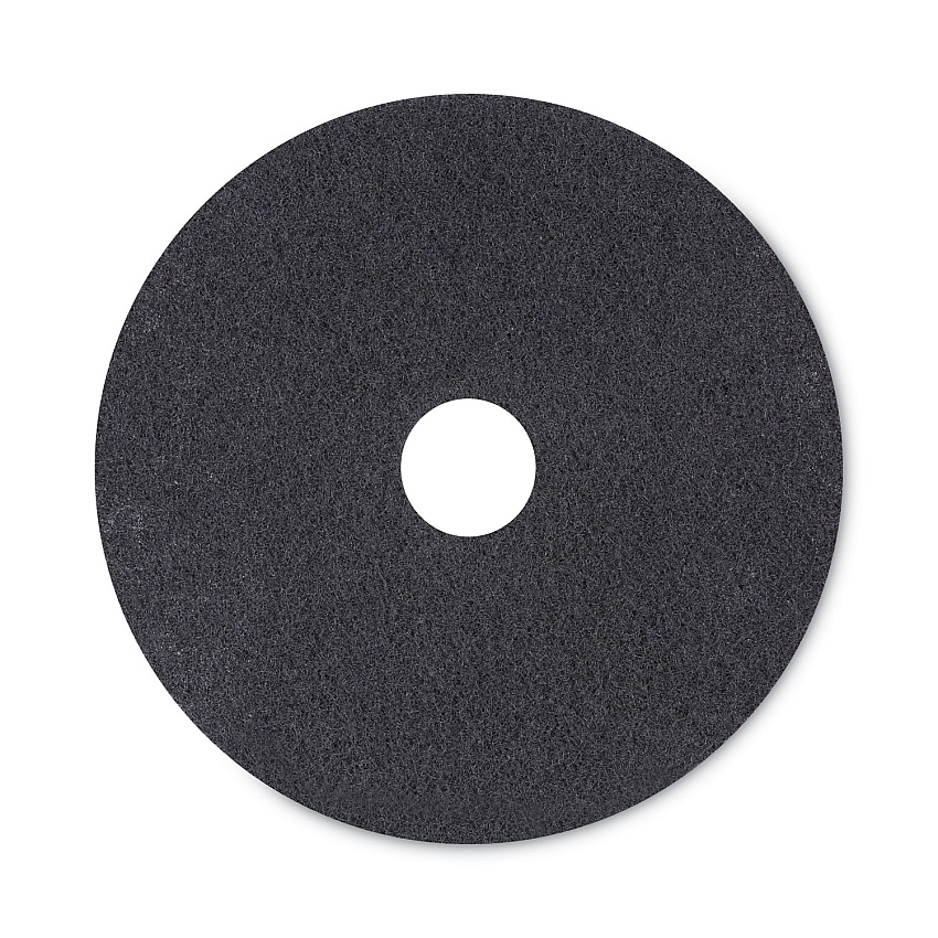 Boardwalk High Performance Stripping Floor Pads, 20" Diameter, Black, 5/Carton (BWK4020HIP)