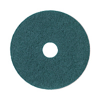 Boardwalk Heavy-Duty Scrubbing Floor Pads, 20" Diameter, Green, 5/Carton (BWK4020GRE)