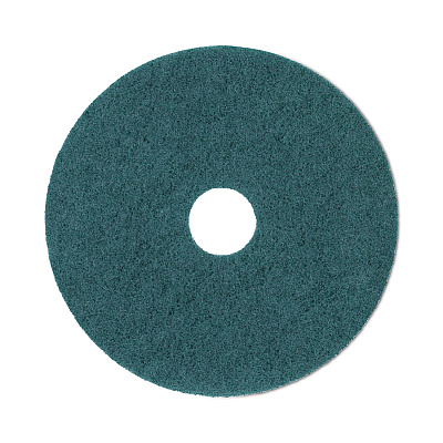 Boardwalk Heavy-Duty Scrubbing Floor Pads, 20" Diameter, Green, 5/Carton (BWK4020GRE)