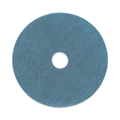 Boardwalk Burnishing Floor Pads, 20" Diameter, Aqua, 5/Carton (BWK4020AQU)