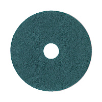 Boardwalk Heavy-Duty Scrubbing Floor Pads, 19" Diameter, Green, 5/Carton (BWK4019GRE)