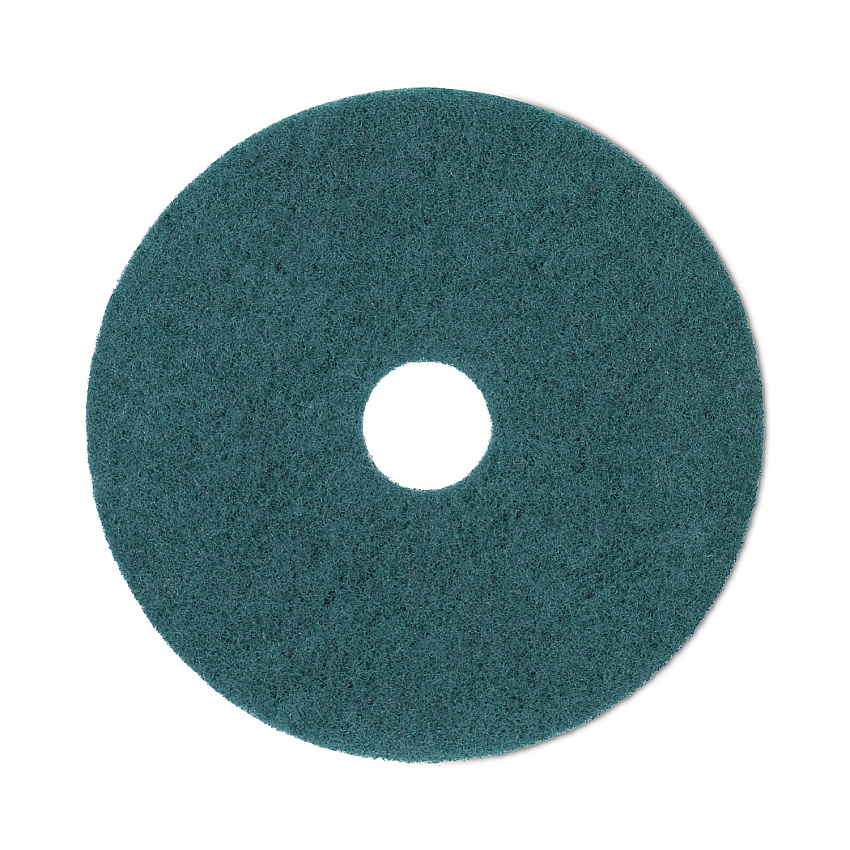 Boardwalk Heavy-Duty Scrubbing Floor Pads, 19" Diameter, Green, 5/Carton (BWK4019GRE)
