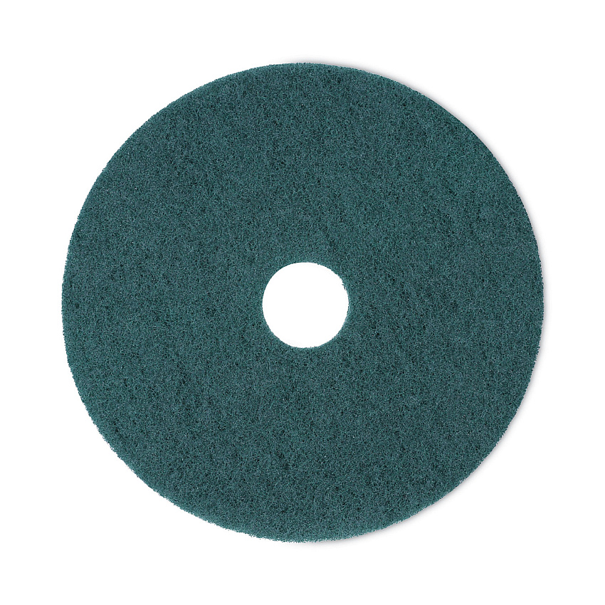 Boardwalk Heavy-Duty Scrubbing Floor Pads, 18" Diameter, Green, 5/Carton (BWK4018GRE)