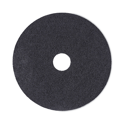 Boardwalk Stripping Floor Pads, 18" Diameter, Black, 5/Carton (BWK4018BLA)