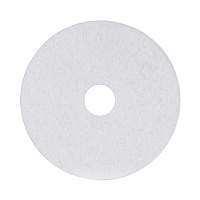Boardwalk Polishing Floor Pads, 17" Diameter, White, 5/Carton (BWK4017WHI)