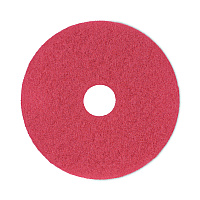 Boardwalk Buffing Floor Pads, 17" Diameter, Red, 5/Carton (BWK4017RED)