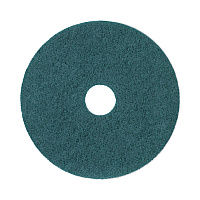 Boardwalk Heavy-Duty Scrubbing Floor Pads, 17" Diameter, Green, 5/Carton (BWK4017GRE)