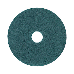 Boardwalk Heavy-Duty Scrubbing Floor Pads, 17" Diameter, Green, 5/Carton (BWK4017GRE)
