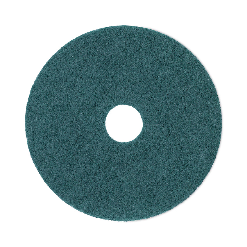 Boardwalk Heavy-Duty Scrubbing Floor Pads, 17" Diameter, Green, 5/Carton (BWK4017GRE)
