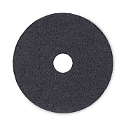 Boardwalk Stripping Floor Pads, 17" Diameter, Black, 5/Carton (BWK4017BLA)