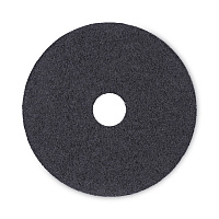 Boardwalk Stripping Floor Pads, 17" Diameter, Black, 5/Carton (BWK4017BLA)