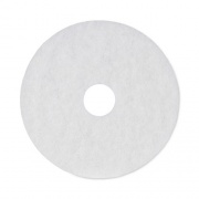 Boardwalk Polishing Floor Pads, 16" Diameter, White, 5/Carton (4016WHI)