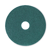 Boardwalk Heavy-Duty Scrubbing Floor Pads, 16" Diameter, Green, 5/Carton (BWK4016GRE)