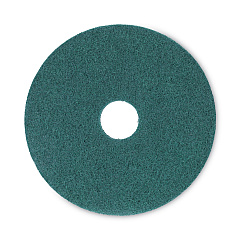 Boardwalk Heavy-Duty Scrubbing Floor Pads, 16" Diameter, Green, 5/Carton (BWK4016GRE)