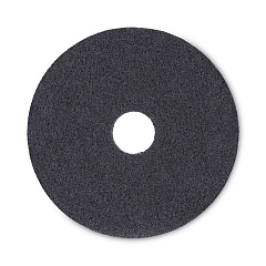 Boardwalk Stripping Floor Pads, 16" Diameter, Black, 5/Carton (BWK4016BLA)