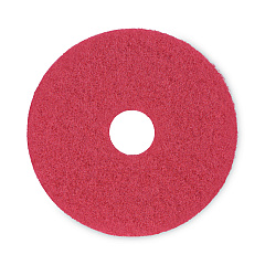 Boardwalk Buffing Floor Pads, 15" Diameter, Red, 5/Carton (BWK4015RED)