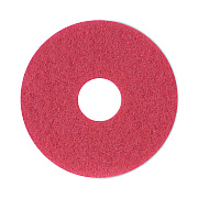 Boardwalk Buffing Floor Pads, 12" Diameter, Red, 5/Carton (BWK4012RED)