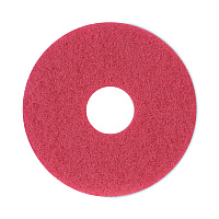 Boardwalk Buffing Floor Pads, 12" Diameter, Red, 5/Carton (BWK4012RED)
