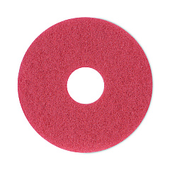 Boardwalk Buffing Floor Pads, 12" Diameter, Red, 5/Carton (BWK4012RED)