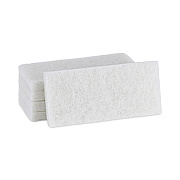 Boardwalk Light Duty Scour Pad, 4.63  x 10, White, 20/Carton (BWK401)