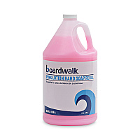 Boardwalk Mild Cleansing Pink Lotion Soap, Cherry Scent, 1 gal, 4/Carton (BWK410CT)