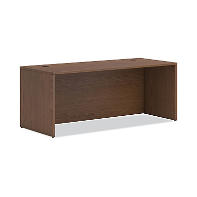 HON Mod Desk Shell, 72" x 30" x 29", Sepia Walnut, 2/Carton (HONLDS7230LE1)