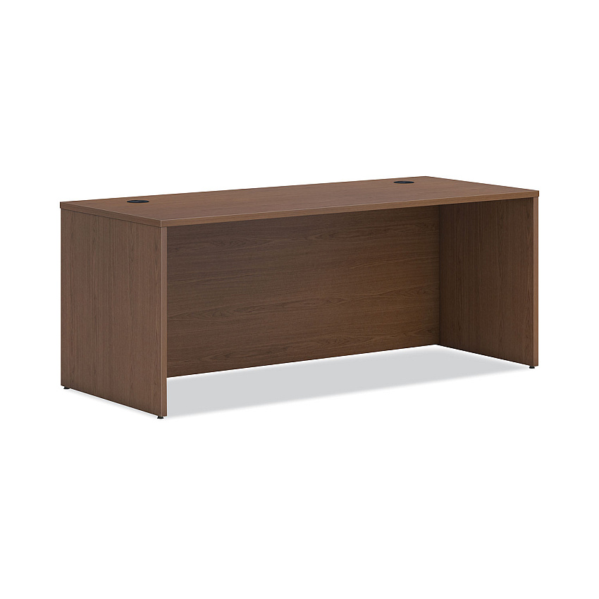 HON Mod Desk Shell, 72" x 30" x 29", Sepia Walnut, 2/Carton (HONLDS7230LE1)