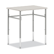 HON SmartLink Student Desk, Rectangle,  20" x 26" x 23" to 33", White, 2/Carton (HONRECT2026EG1T)