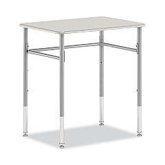 HON SmartLink Student Desk, Rectangle,  20" x 26" x 23" to 33", White, 2/Carton (HONRECT2026EG1T)