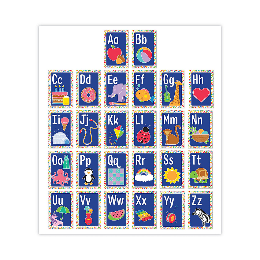 Carson-Dellosa Education Mini Posters, Alphabet, 26 Mini Posters (CDP106059)