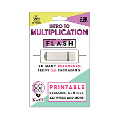 Carson-Dellosa Education In a Flash USB, Intro to Multiplication, Ages 7-9, 236 Pages (CDP109580)