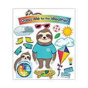 Carson-Dellosa Education Curriculum Bulletin Board Sets, 54-Piece Set, Dress Me for the Weather, 23.5" x 7.5", Multicolor (CDP110487)