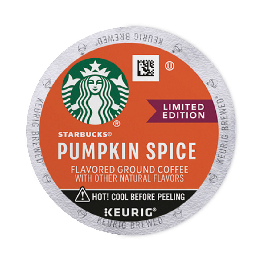 Starbucks Pumpkin Spice Coffee, K-Cups, 22/Box, 4 Boxes/Carton (SBK12412028CT)