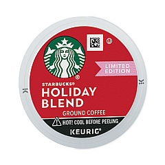 Starbucks Holiday Blend Coffee, K-Cups, 22/Box, 4 Boxes/Carton (SBK12412029CT)