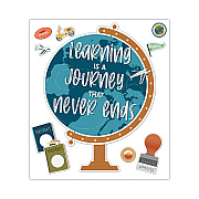 Carson-Dellosa Education Motivational Bulletin Board Sets, 45-Piece Set, Learning Is a Journey, 30.1" x 24", Multicolor (CDP110555)