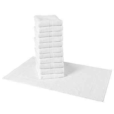 Admiral Hospitality Bath Mat 20x30 White, Case Of 60 (ADMIRAL-MAT)