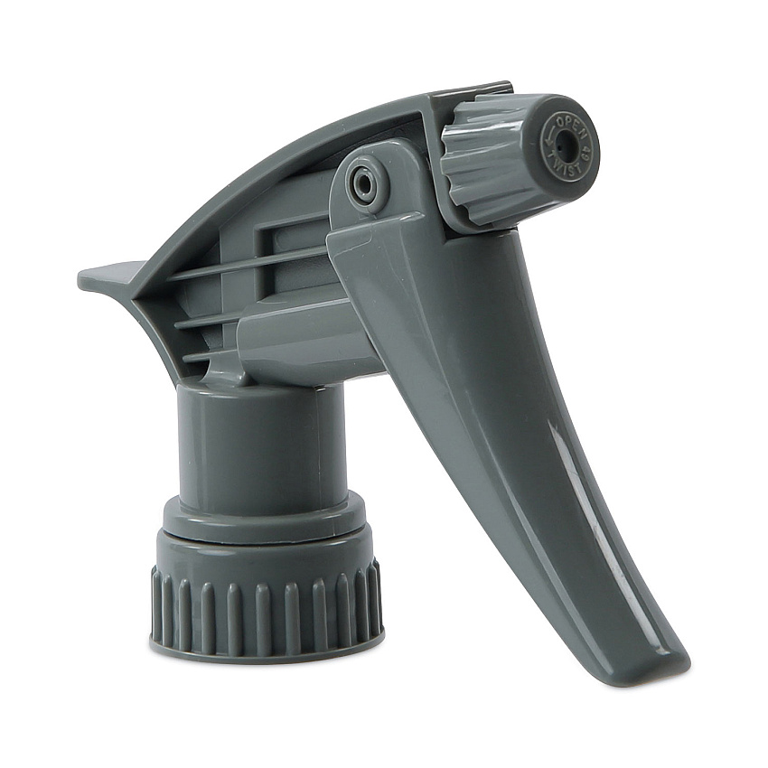 Boardwalk Chemical-Resistant Trigger Sprayer 320CR, 7.25" Tube, Fits16 oz Bottles, Gray, 24/Carton (BWK72108)