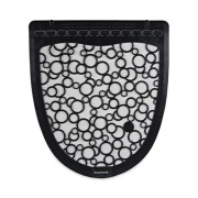 Boardwalk Urinal Mat 2.0, Rubber, 17.5 x 20, Black/White, 6/Carton (UMBW)