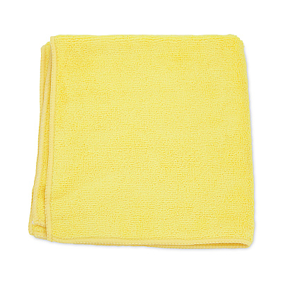HOSPECO MicroWorks Microfiber Towels, 12 x 12, Yellow, Dozen (HOS2501YDZ)