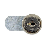 HOSPECO Dual Channel Vendor Coin Box Lock, Metal, 1.5 x 0.63 x 0.94, Silver (CBL)