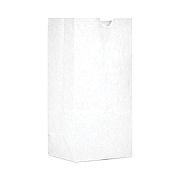 AJM Packaging Grocery Bag, 7" x 3.5" x 10.5", White, 500/Carton (BAGGW1500)