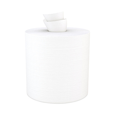 Cascades PRO Tuff-Job Spunlace Towels, Centerpull Roll, 8 x 13, White, 369 Sheets/Roll, 6/Carton (CSDW601)