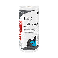 WypAll L40 Towels, Small Roll, 10.4 x 11, White, 70/Roll, 24 Rolls/Carton (KCC05027)