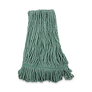 Boardwalk Mop Head, Premium Standard Head, Cotton/Rayon Fiber, Medium, Green, 12/Carton (BWK502GNNB)