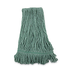 Boardwalk Mop Head, Premium Standard Head, Cotton/Rayon Fiber, Medium, Green, 12/Carton (BWK502GNNB)