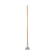 Boardwalk Quick Change Metal Head Wooden Mop Handle, Junior, 0.88" dia x 54", Natural (BWK601)