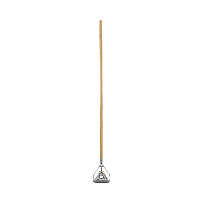 Boardwalk Quick Change Metal Head Wooden Mop Handle, Junior, 0.88" dia x 54", Natural (BWK601)